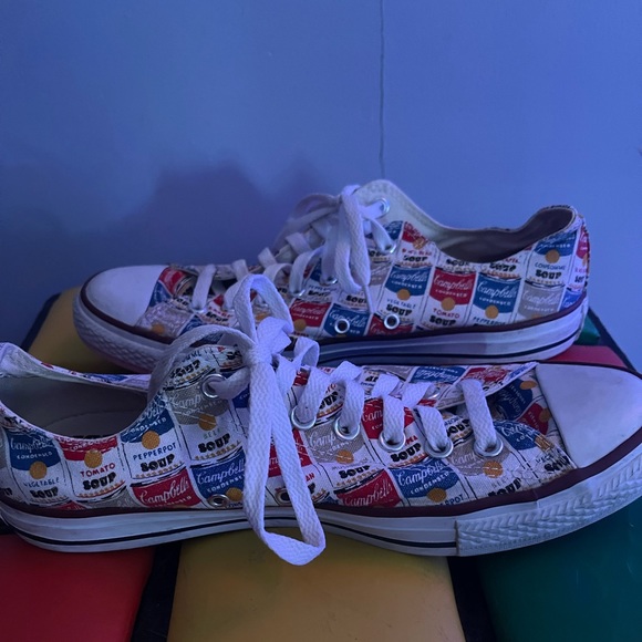Converse Andy Warhol Campbells Soup Men’s Size 9.5 - Picture 3 of 5